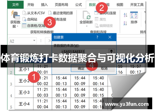 体育锻炼打卡数据聚合与可视化分析